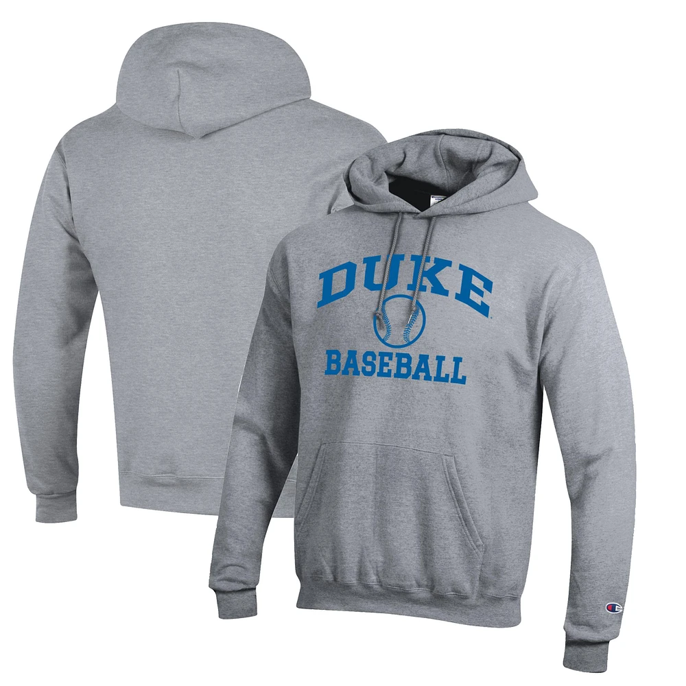 Men's Champion Duke Blue Devils Icon Logo Baseball Pullover Hoodie