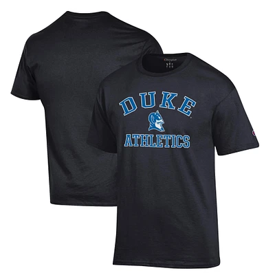 Men's Champion  Black Duke Blue Devils Arch Logo Athletics T-Shirt