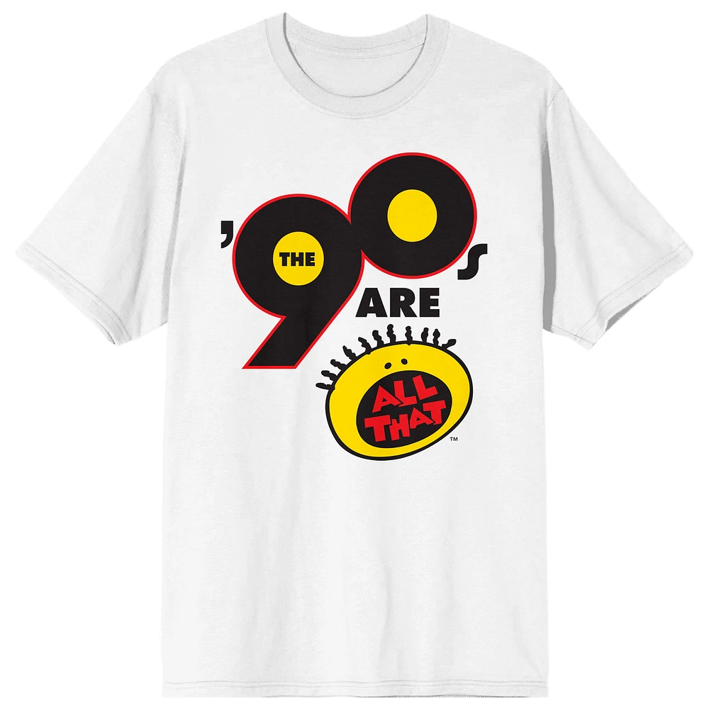 Unisex White Nickelodeon The 90's Are All That T-Shirt