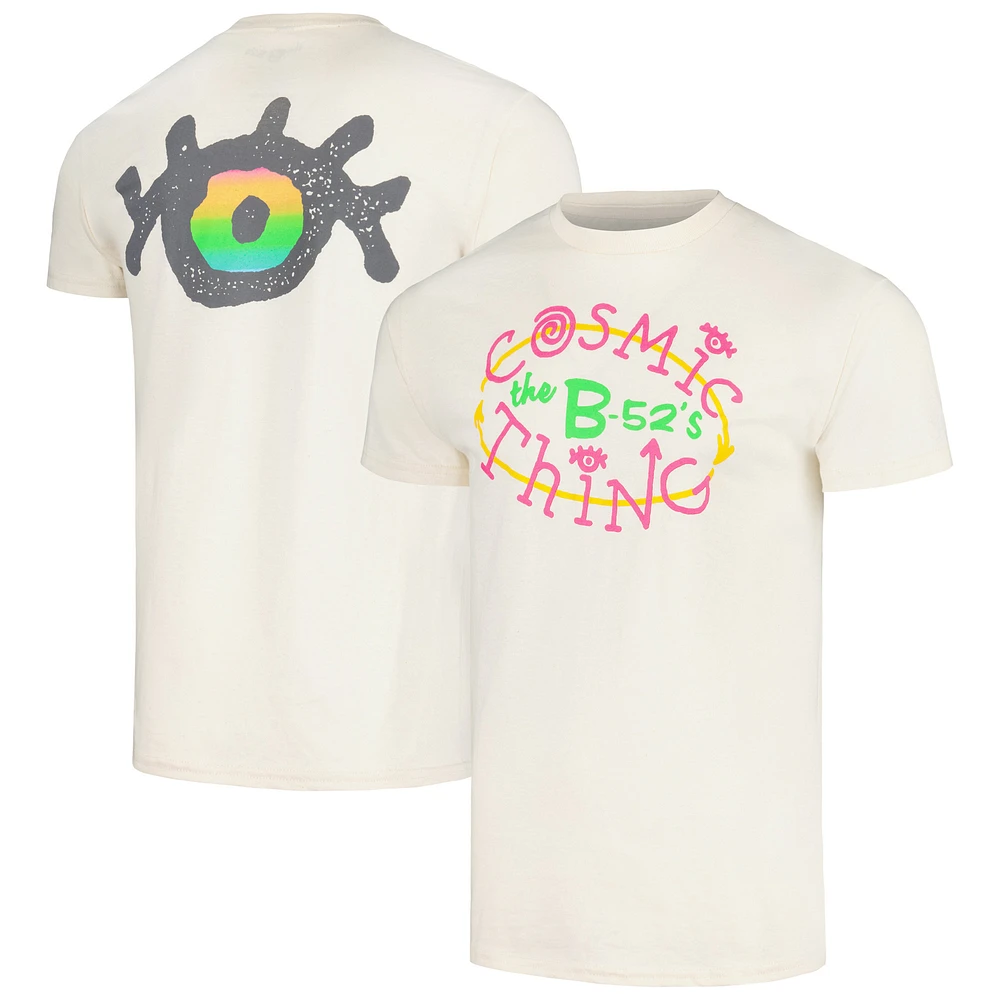 Men's Manhead Merch Cream The B-52's Cosmic Thing Graphic T-Shirt