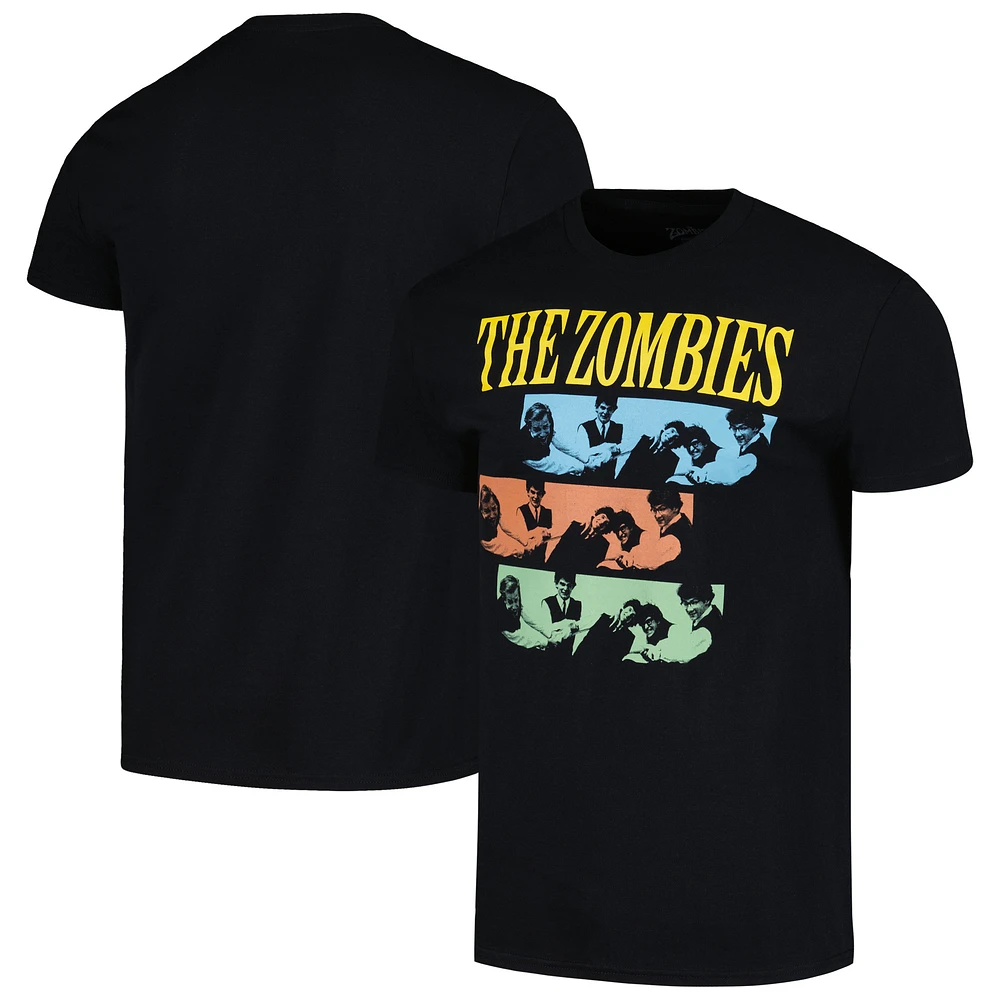 Men's Manhead Merch Black The Zombies Greatest Hits Photo Graphic T-Shirt