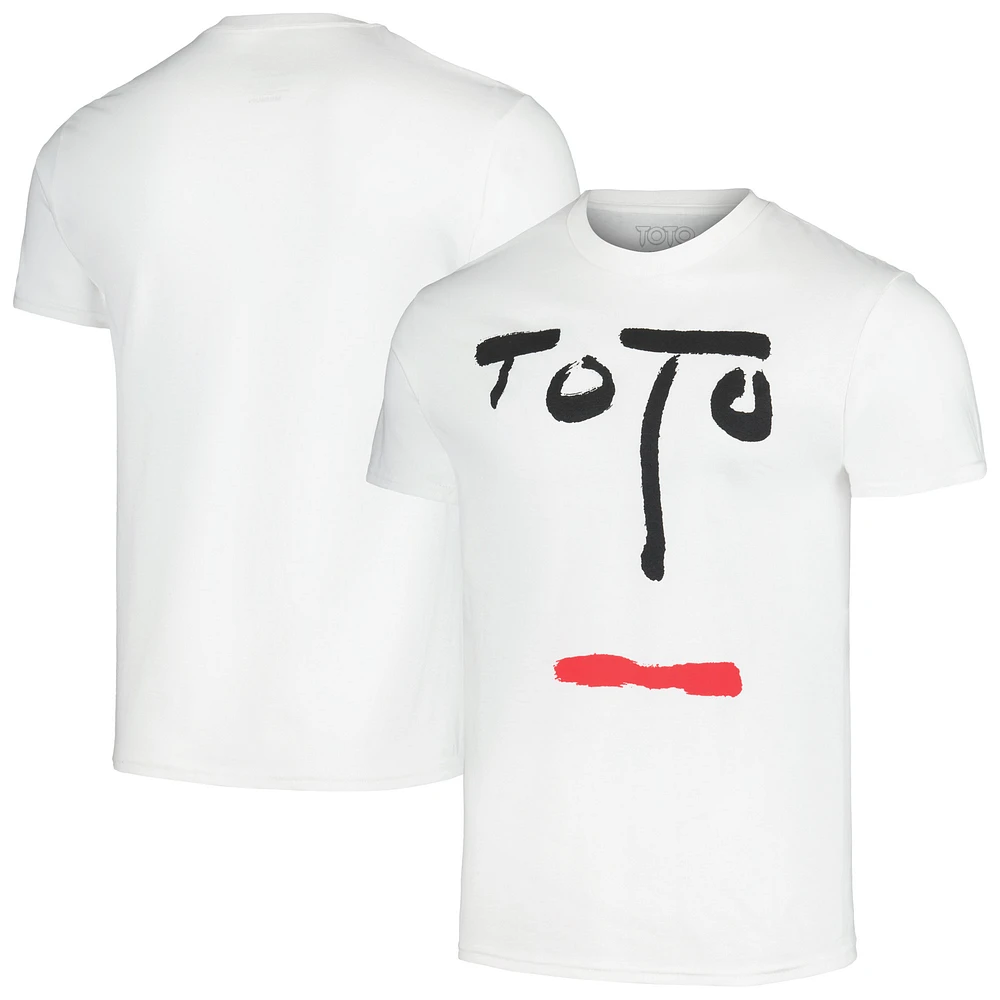 Men's Manhead Merch White Toto Turn Back Graphic T-Shirt