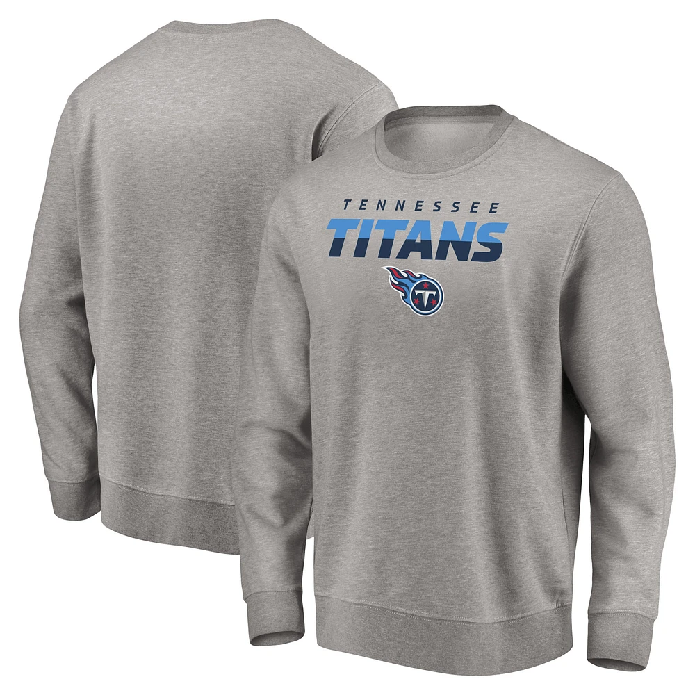 Men's Gray Tennessee Titans Elevate Play Pullover Sweatshirt