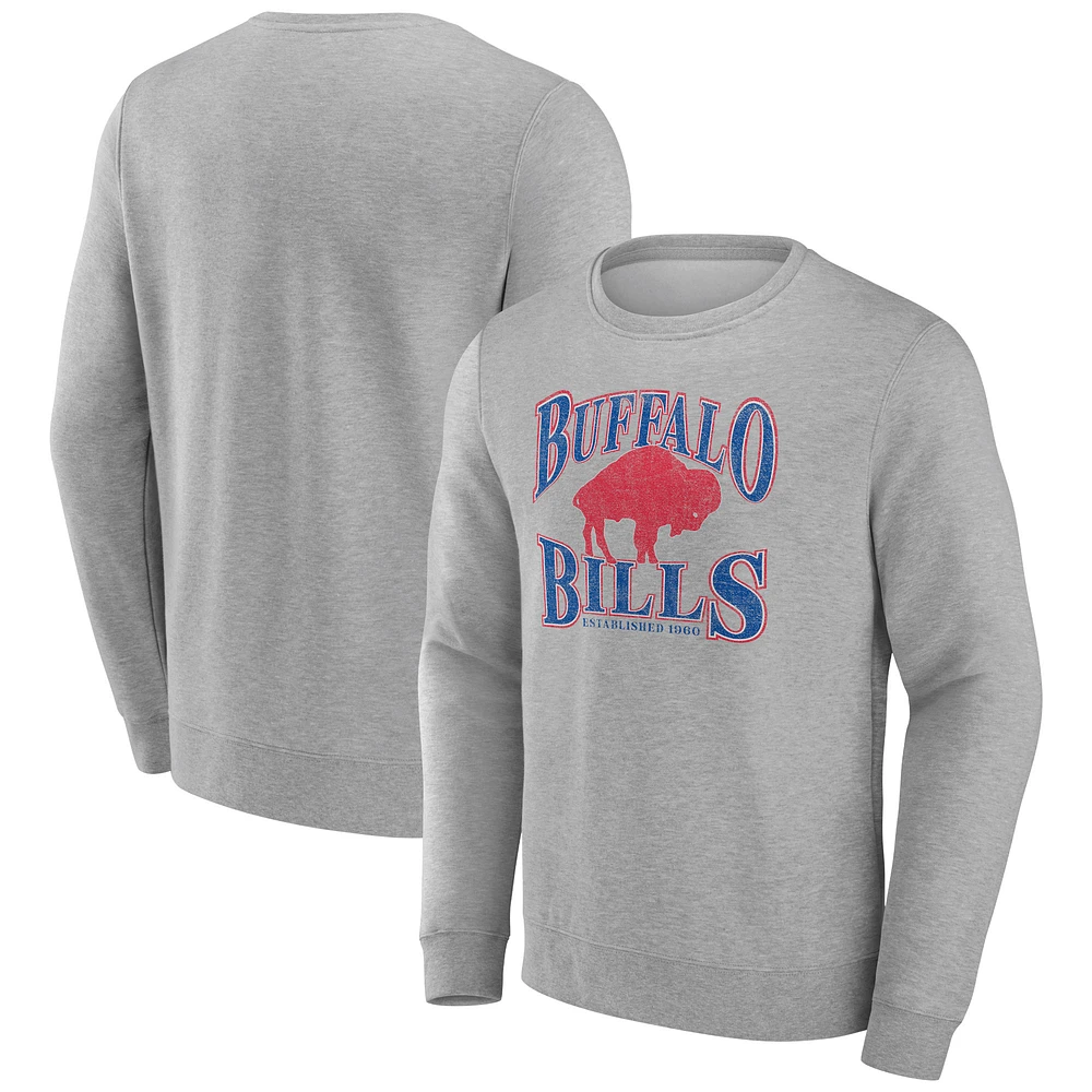 Men's Gray Buffalo Bills Playability Pullover Sweatshirt