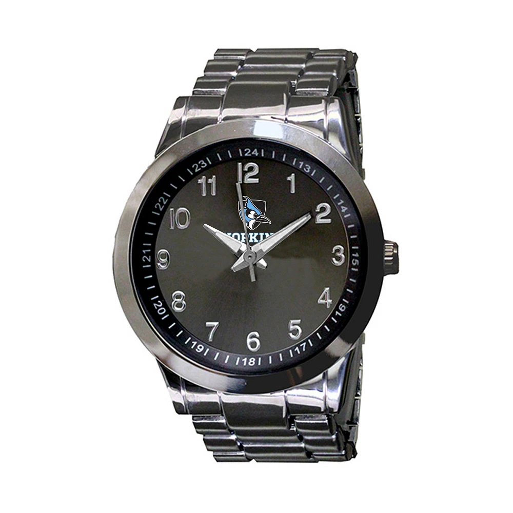 Men's Gunmetal Johns Hopkins Blue Jays Integris Stainless Steel Watch
