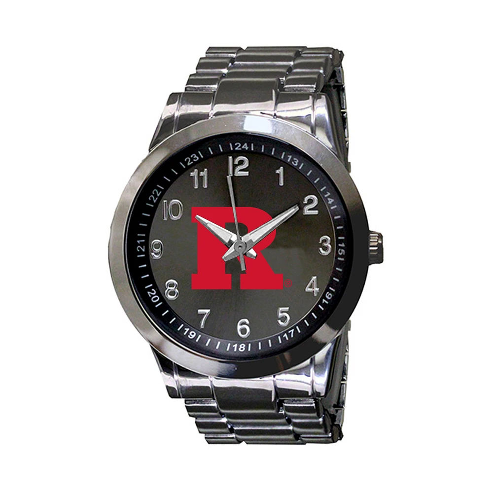 Men's Gunmetal Rutgers Scarlet Knights Integris Stainless Steel Watch
