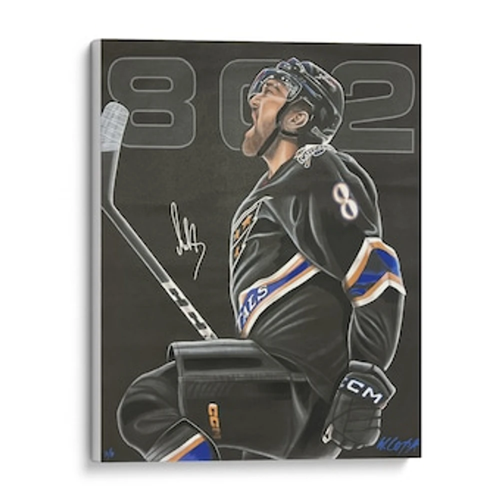 Alex Ovechkin Washington Capitals Autographed Stretched 32" x 36" Embellished Canvas Giclee Print - Art by Bill Lopa - Limited Edition of 8