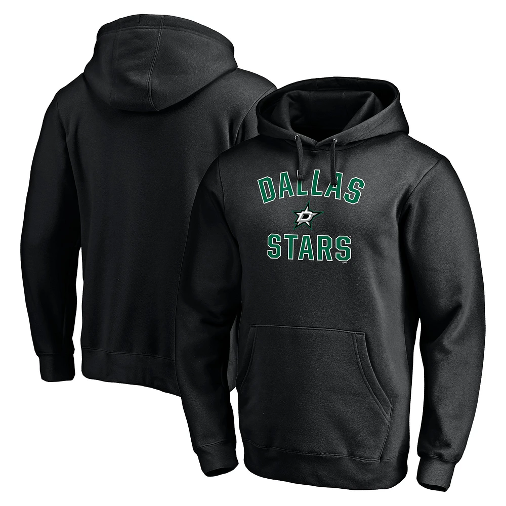 Men's Black Dallas Stars Victory Arch Pullover Hoodie
