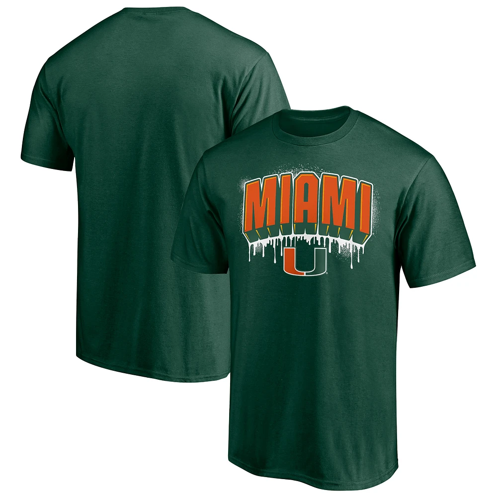Men's Green Miami Hurricanes Campus Visit T-Shirt