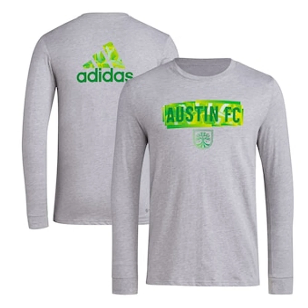 Men's adidas Gray Austin FC Local Pop AEROREADY Long Sleeve T-Shirt