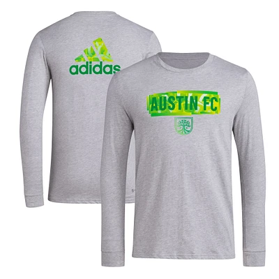 Men's adidas Gray Austin FC Local Pop AEROREADY Long Sleeve T-Shirt