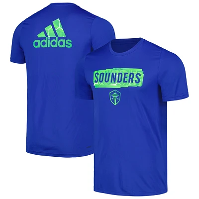 Men's adidas Blue Seattle Sounders FC Local Pop AEROREADY T-Shirt
