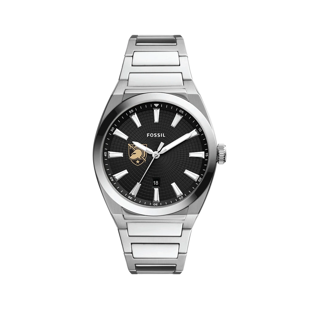 Men's Fossil Black Army Black Knights Everett Stainless Steel Watch