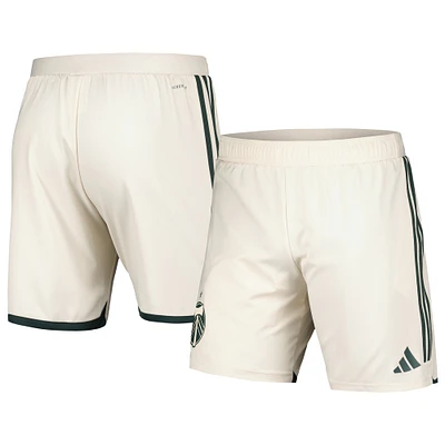 Men's adidas Cream Portland Timbers 2024 Away Authentic Shorts
