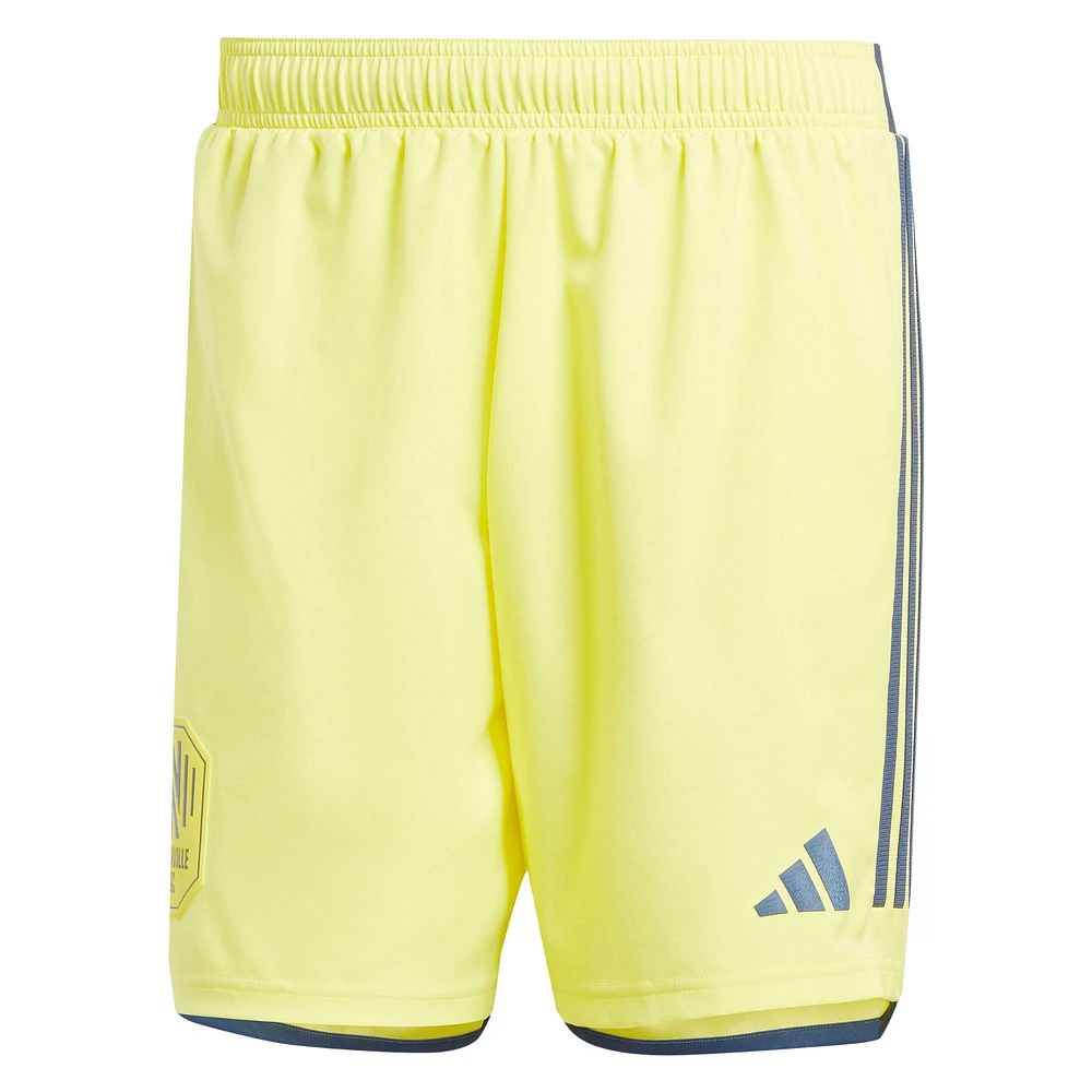 Men's adidas Yellow Nashville SC 2024 Home Authentic Shorts