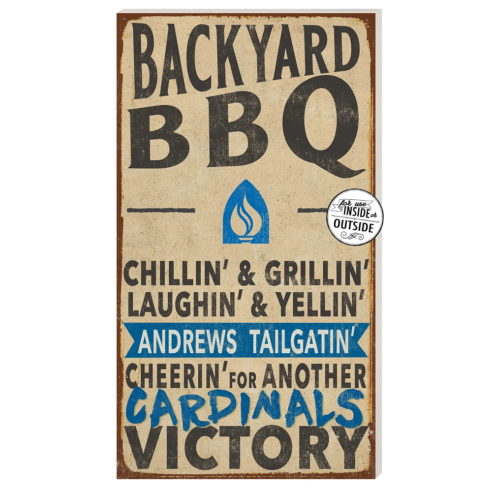Andrews University Cardinals 11" x 20" Indoor/Outdoor BBQ Sign