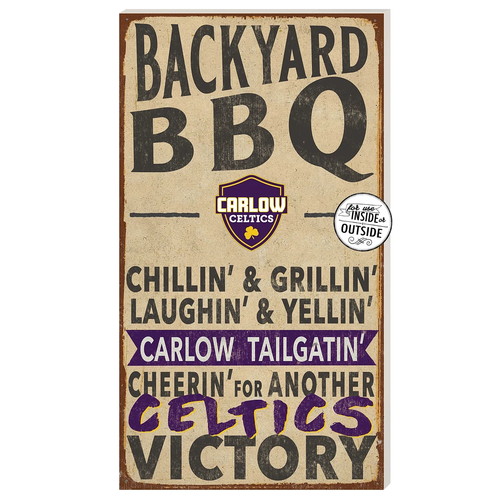 Carlow University Celtics 11" x 20" Indoor/Outdoor BBQ Sign