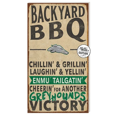 Eastern New Mexico Greyhounds 11" x 20" Indoor/Outdoor BBQ Sign