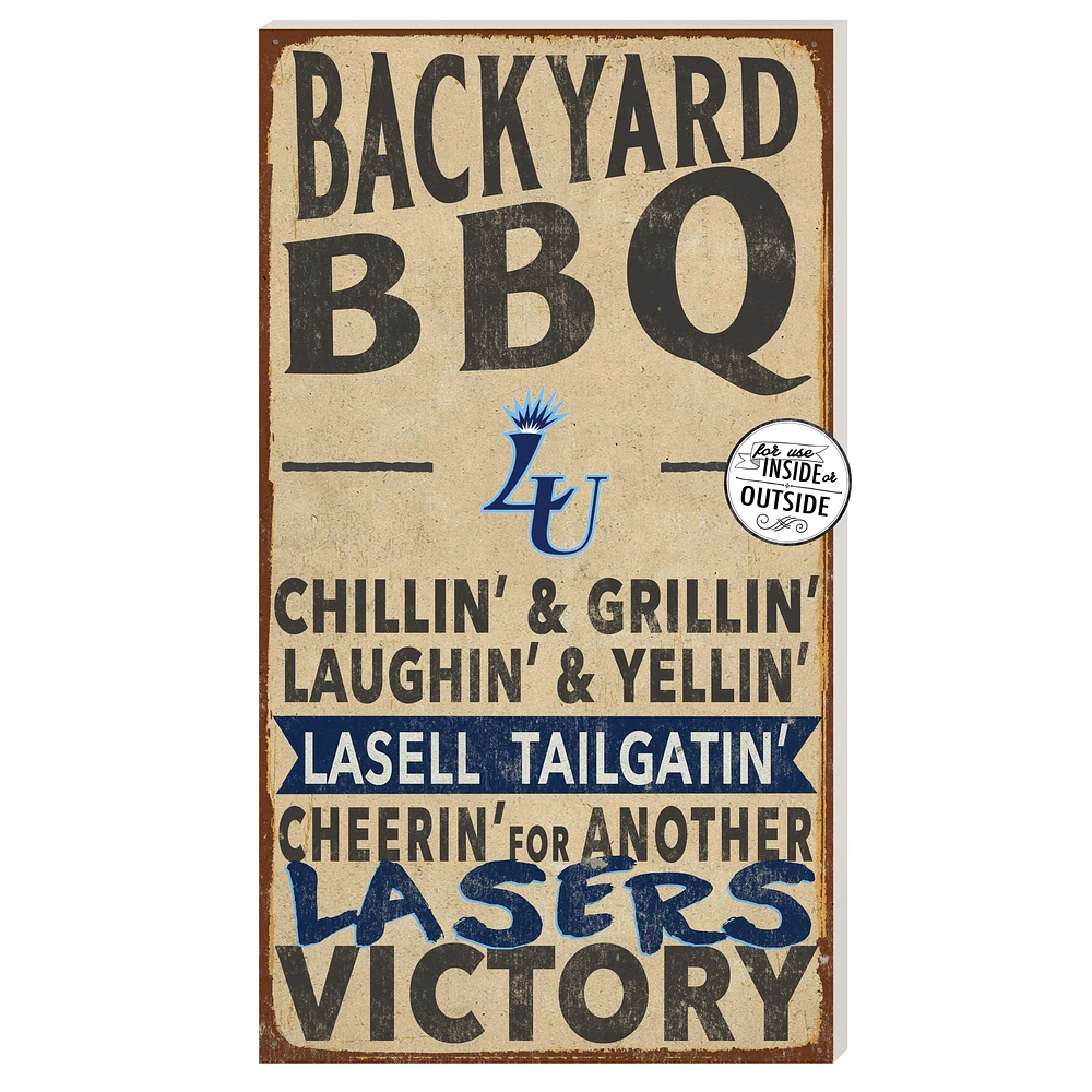Lasell Lasers 11" x 20" Indoor/Outdoor BBQ Sign
