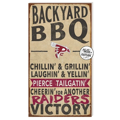Pierce College Raiders 11" x 20" Indoor/Outdoor BBQ Sign