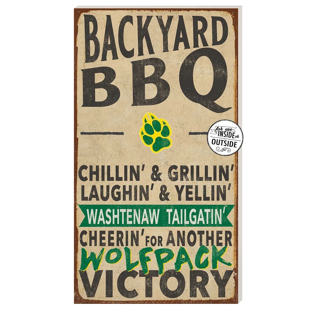 Washtenaw Community College 11" x 20" Indoor/Outdoor BBQ Sign