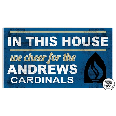 Andrews University Cardinals 11" x 20" Indoor/Outdoor In This House Sign