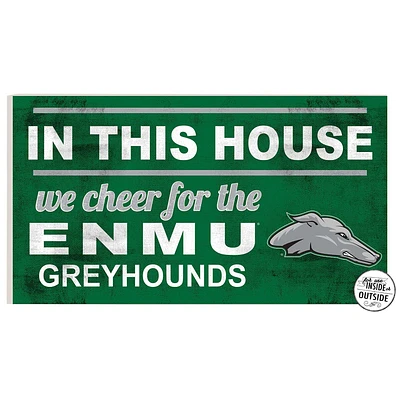 Eastern New Mexico Greyhounds 11" x 20" Indoor/Outdoor In This House Sign