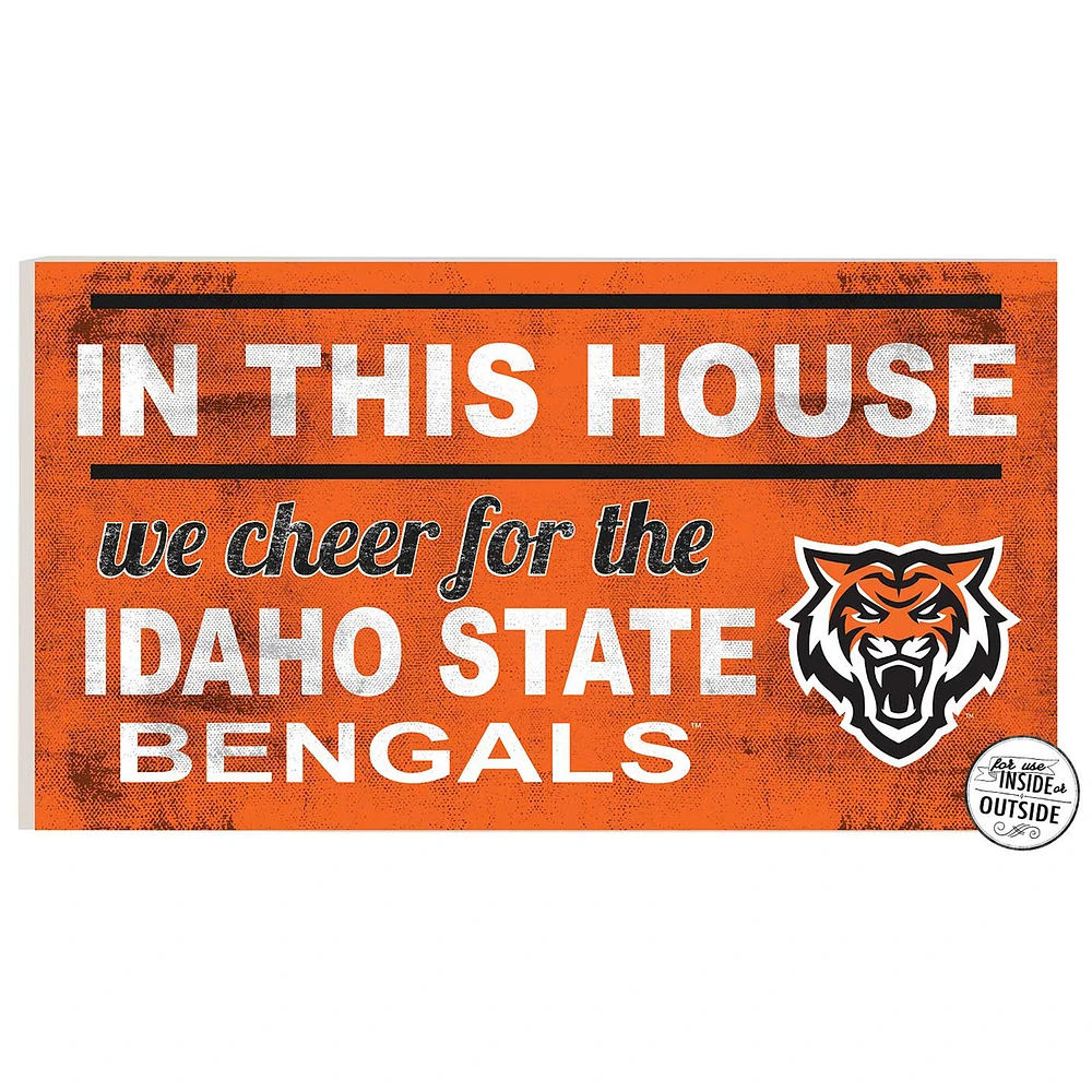 Idaho State Bengals 11" x 20" Indoor/Outdoor In This House Sign