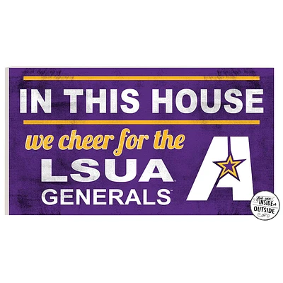 LSUA Generals 11" x 20" Indoor/Outdoor In This House Sign