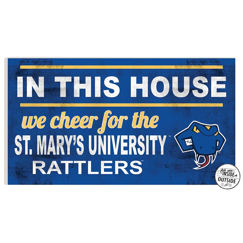 St. Mary's University Rattlers 11" x 20" Indoor/Outdoor In This House Sign