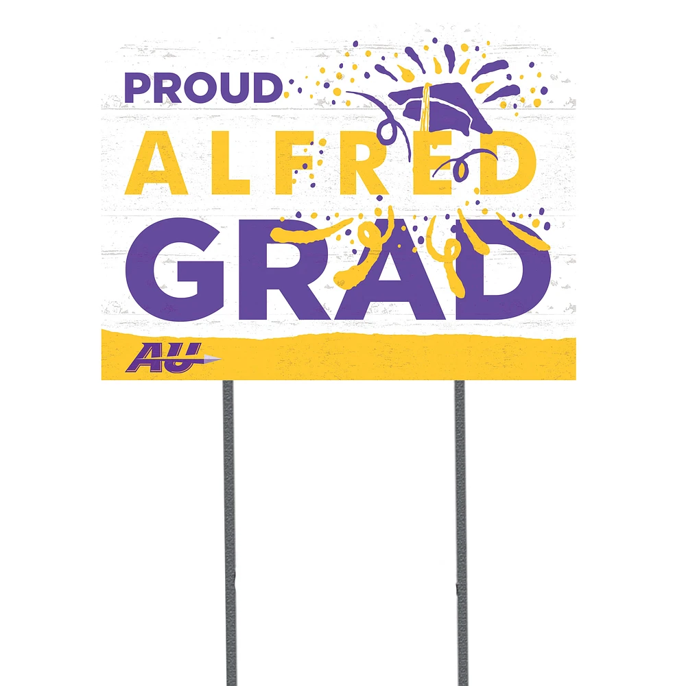 Alfred University Saxons 18" x 24" Grad Yard Sign