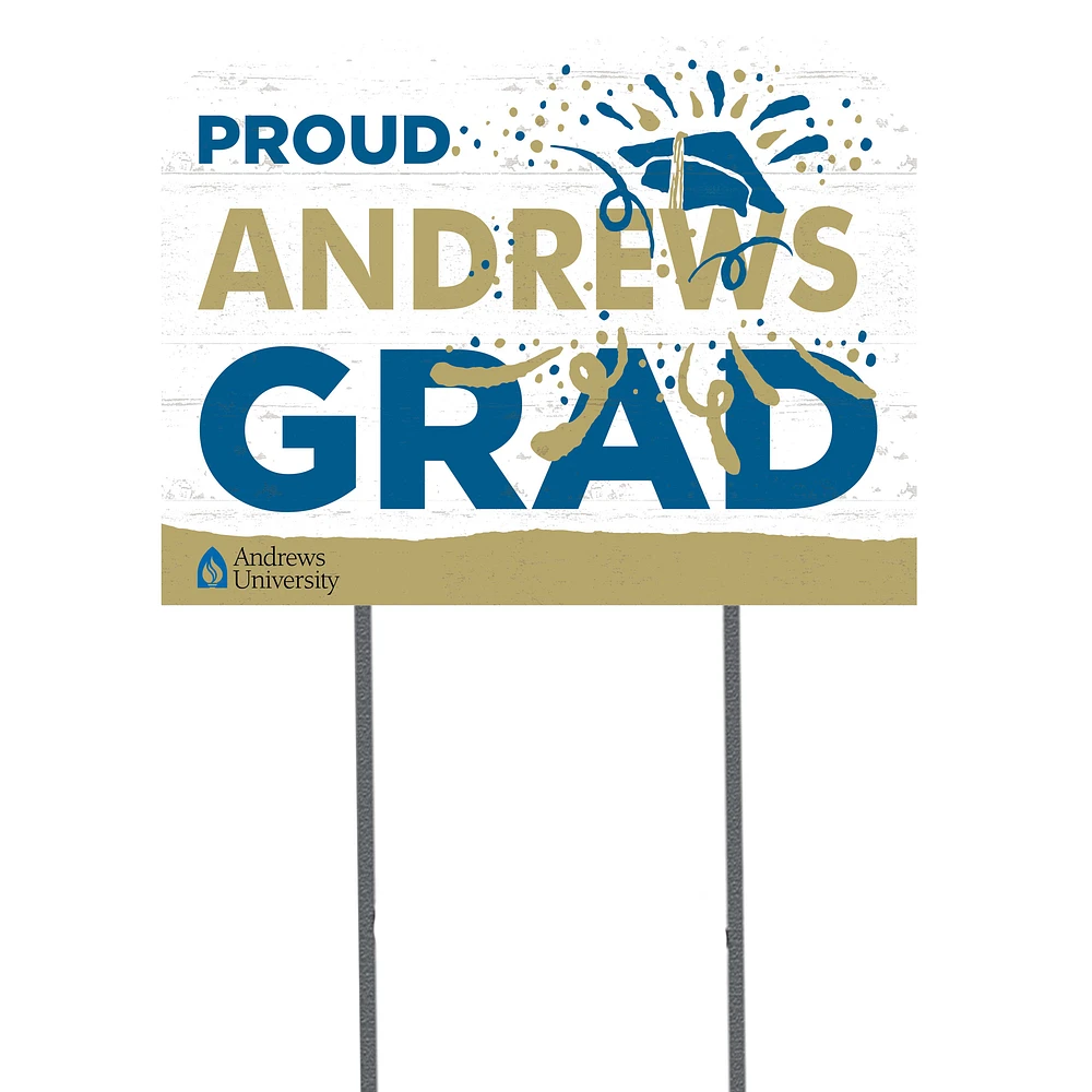 Andrews University Cardinals 18" x 24" Grad Yard Sign