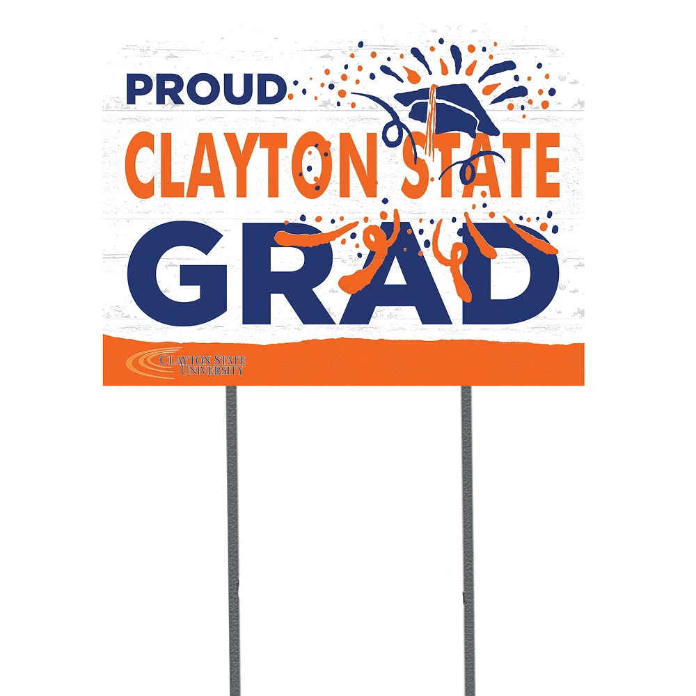 Clayton State Lakers 18" x 24" Grad Yard Sign
