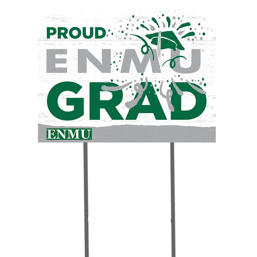 Eastern New Mexico Greyhounds 18" x 24" Grad Yard Sign