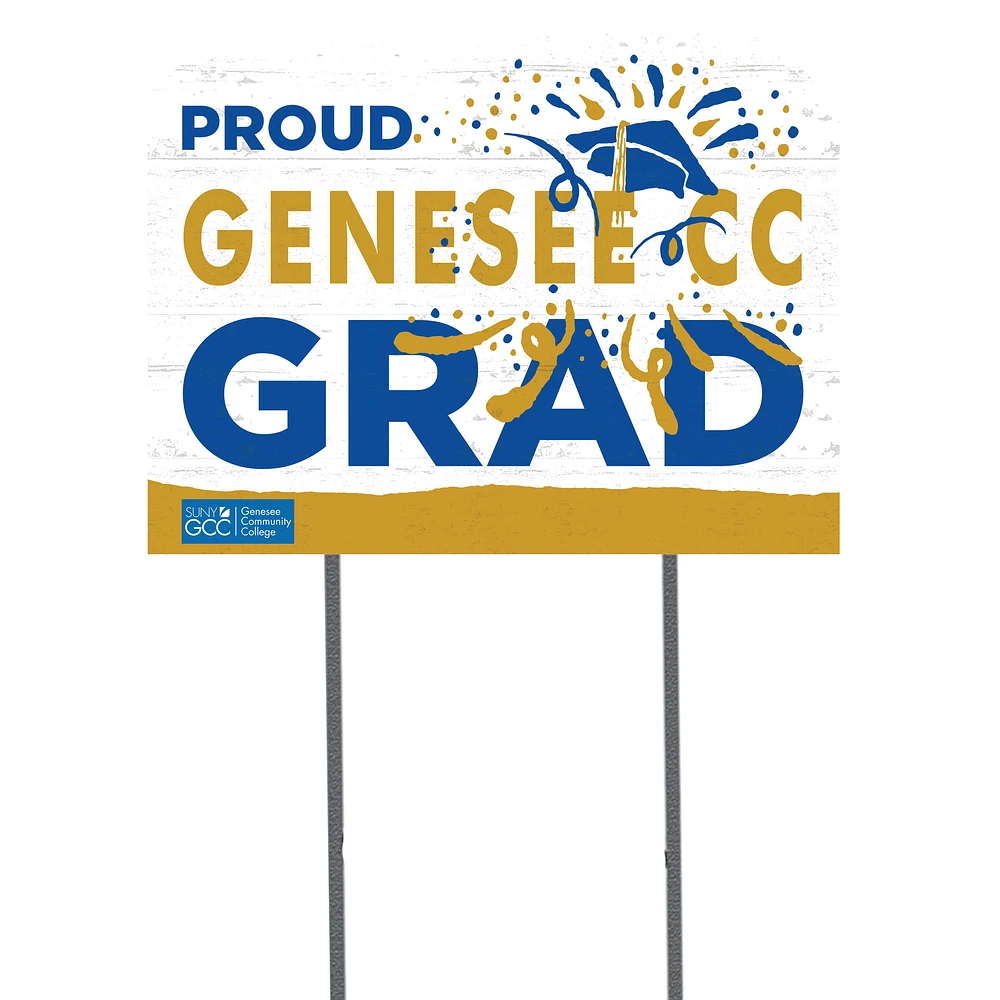 SUNY Genesee Community College 18" x 24" Grad Yard Sign