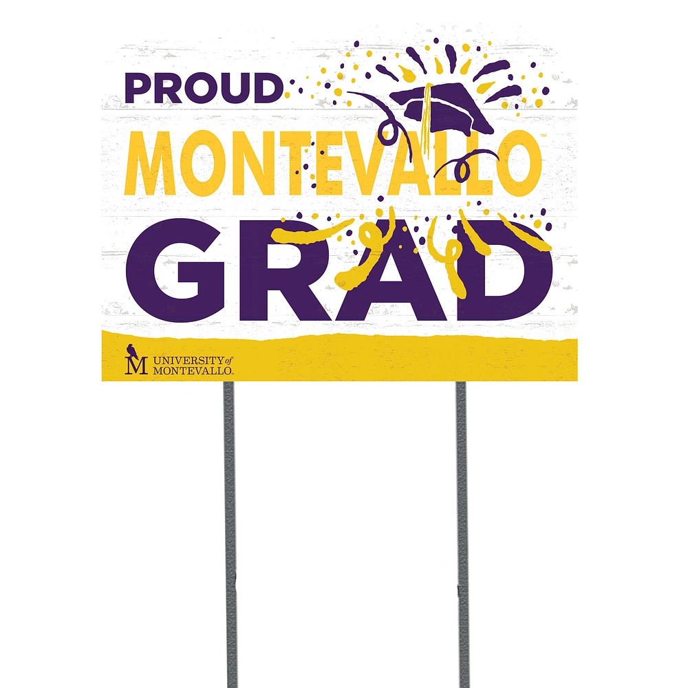 Montevallo Falcons 18" x 24" Grad Yard Sign