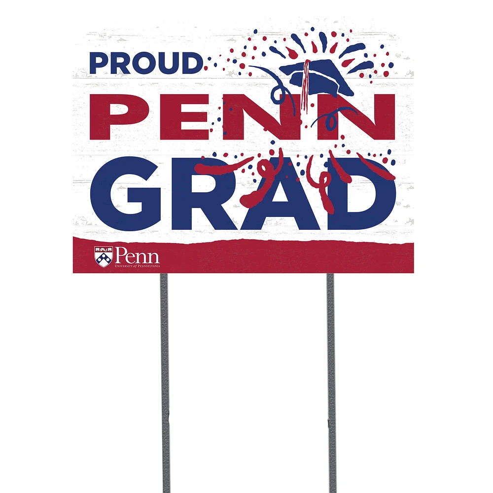 Pennsylvania Quakers 18" x 24" Grad Yard Sign