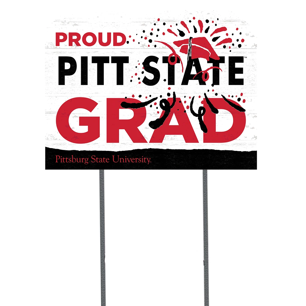 Pittsburg State Gorillas 18" x 24" Grad Yard Sign