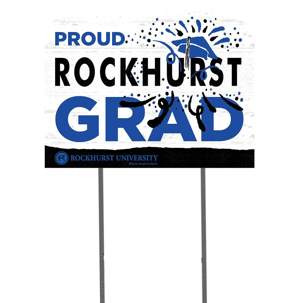 Rockhurst Hawks 18" x 24" Grad Yard Sign