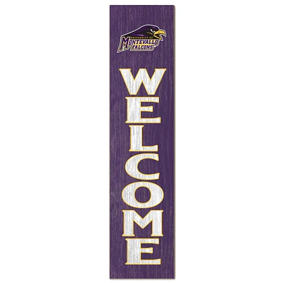 Montevallo Falcons 12'' x 48'' Welcome Outdoor Leaner
