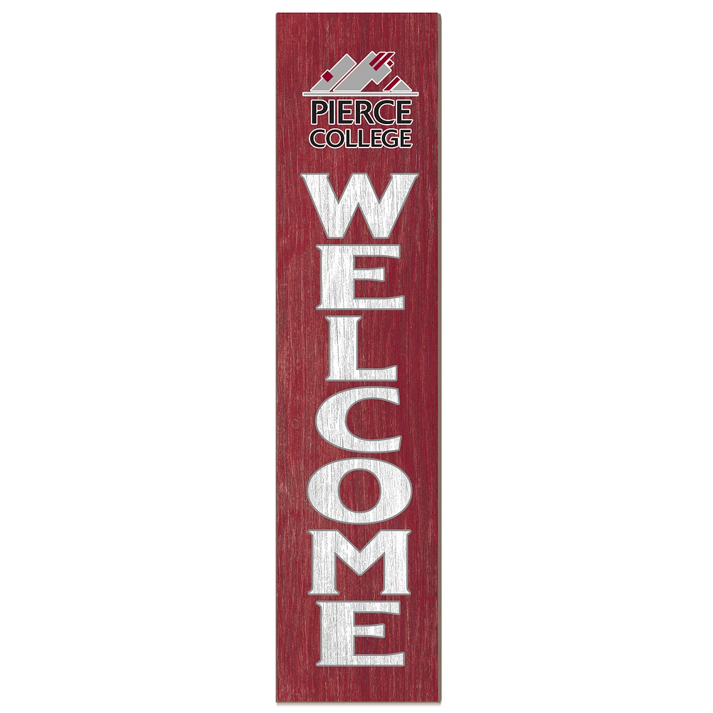 Pierce College Raiders 12'' x 48'' Welcome Outdoor Leaner