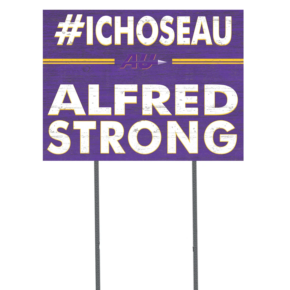 Alfred University Saxons 18'' x 24'' I Chose Lawn Sign