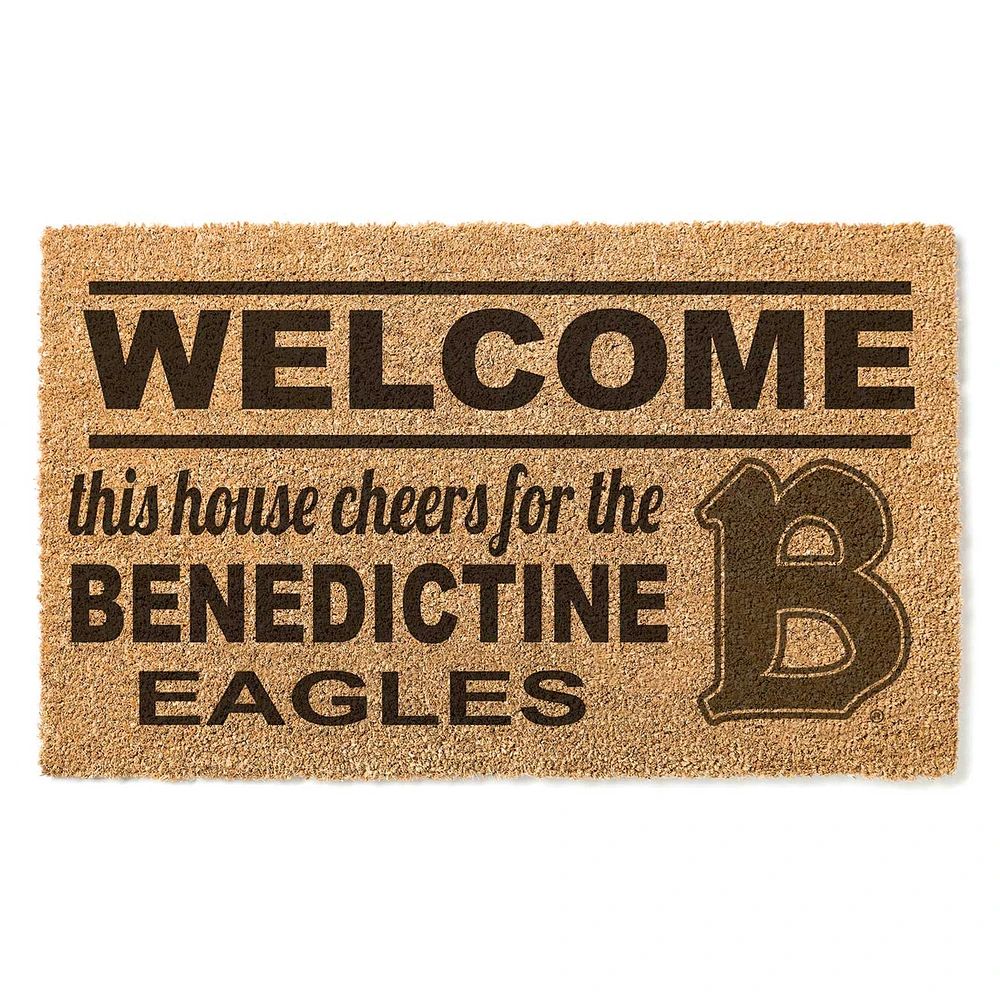 Benedictine Eagles 18" x 30" Welcome Doormat