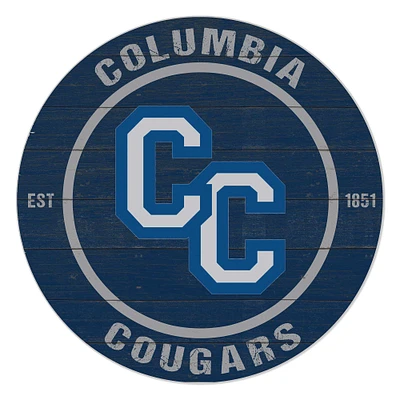 Columbia College of Missouri Cougars 20'' x 20'' Indoor/Outdoor Team Color Circle Sign