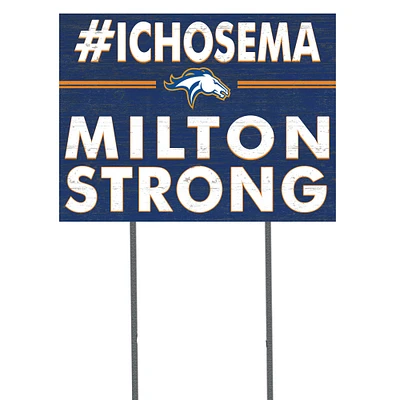 Milton Academy Mustangs 18'' x 24'' I Chose Lawn Sign
