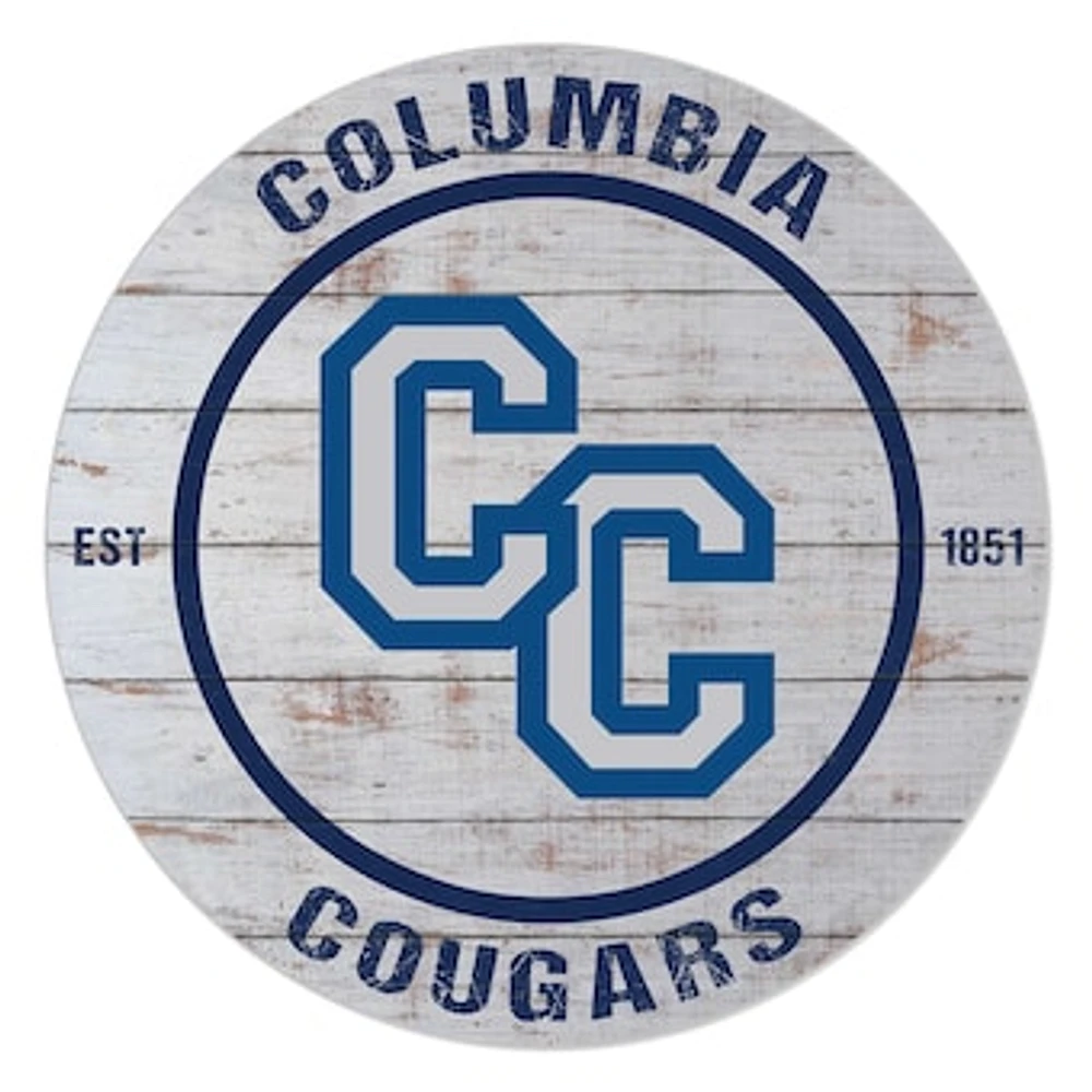 Columbia College of Missouri Cougars 20'' x 20'' Indoor/Outdoor Weathered Circle Sign
