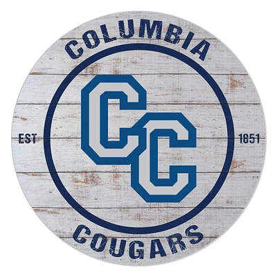 Columbia College of Missouri Cougars 20'' x 20'' Indoor/Outdoor Weathered Circle Sign