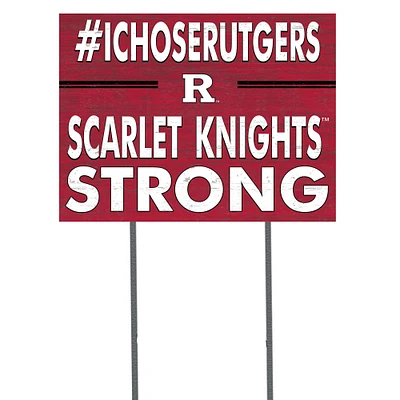 Rutgers Scarlet Knights 18'' x 24'' I Chose Lawn Sign