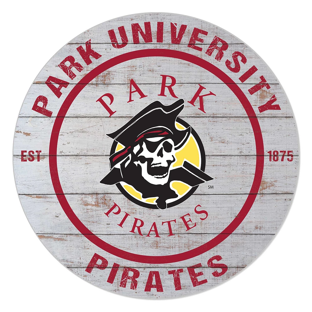 Park Pirates 20'' x 20'' Indoor/Outdoor Weathered Circle Sign