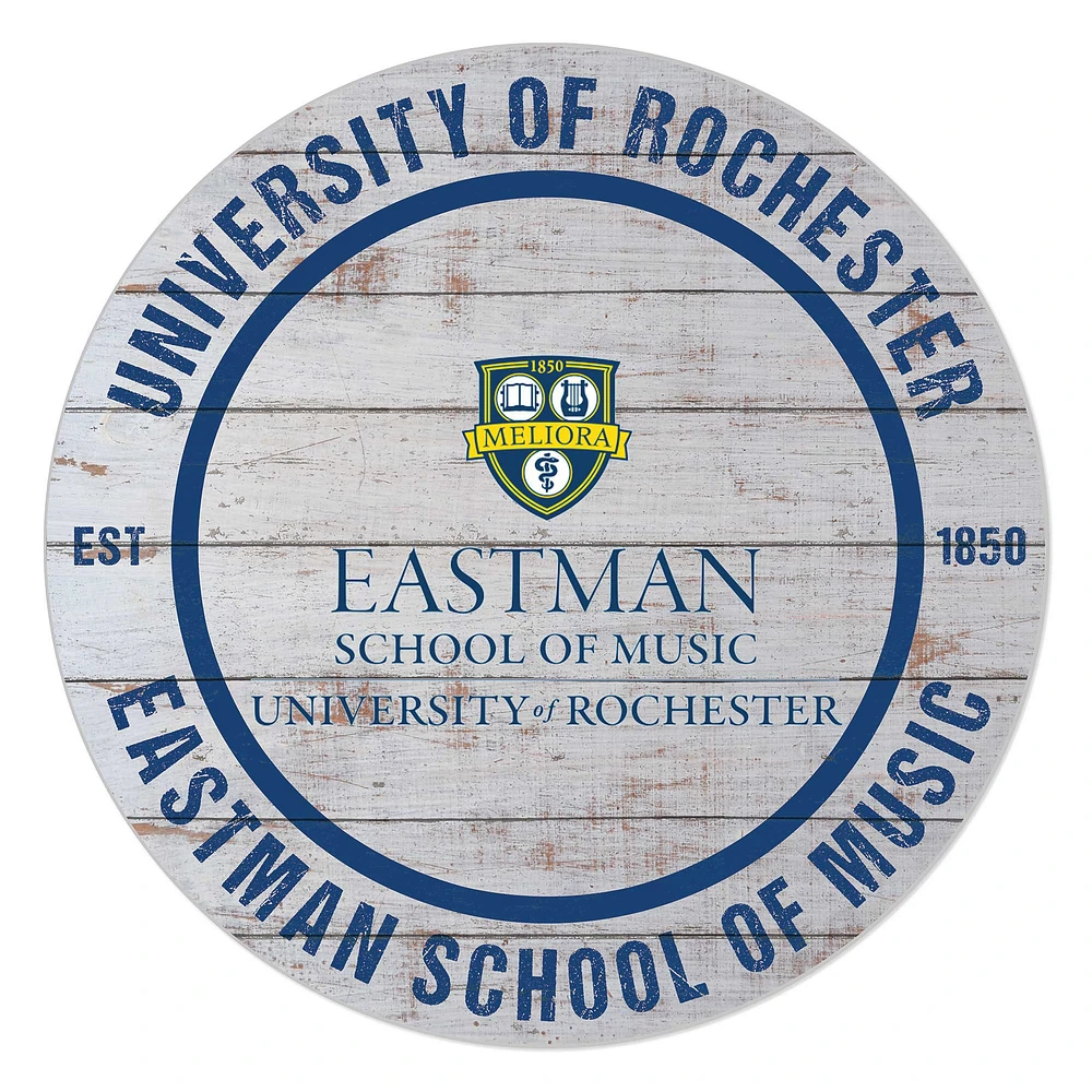 Rochester Yellow Jackets 20'' x 20'' Indoor/Outdoor Weathered Circle Sign
